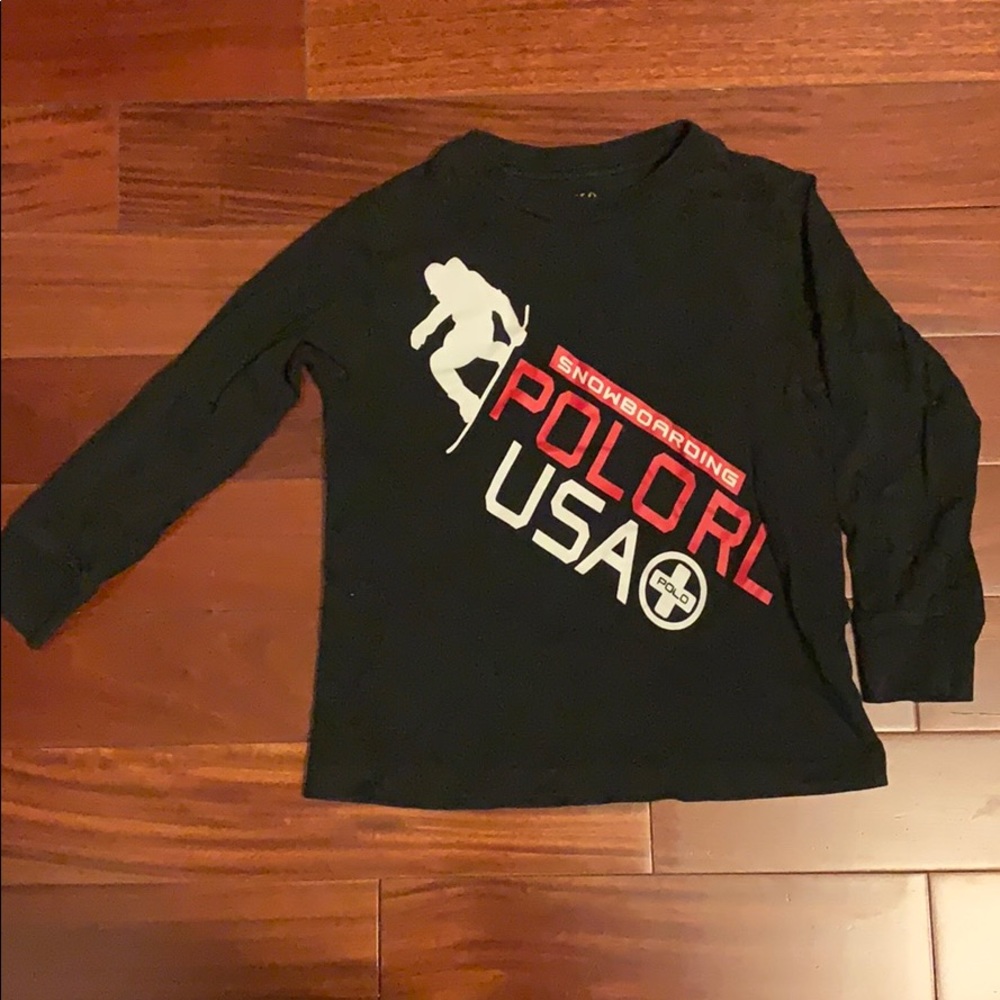 Boys Polo snowboarding tee.